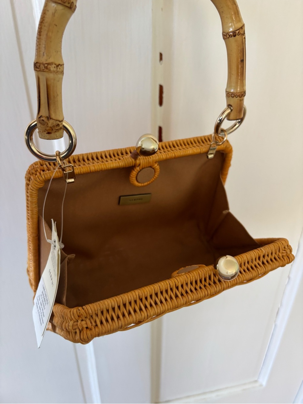 Serpui Wicker Handbag / Crossbody Bag - Picture 5 of 6